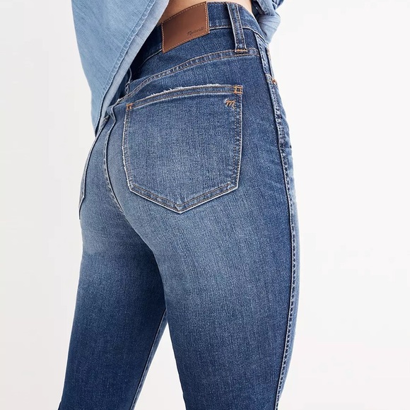 Madewell 10" High-Rise Skinny Jeans: Drop-Hem Edition - Picture 3 of 6